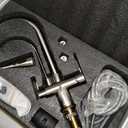 WANFAN Kitchen Sink Faucet with Pull Down Sprayer 2 Handle 3 in 1 Water Filter Purifier Faucets Brushed Nickel 0195SN