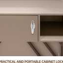 Mikikit Handle Lock with 2 Keys for Toolbox File Cabinet and Storage Cabinet Replacement Zinc Alloy Door Lock 3.81X3.66X1.37In