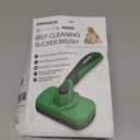 Swihauk Self Cleaning Slicker Brush - Skin Friendly Deshedding Grooming Tool for Dogs & Cats, Suitable for Shedding & Haired Pets, with Pet Supplies Accessories, Green