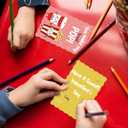 3 x Joyseller 35 Pack Valentines Cards for Kids - Cute Kids Valentines Cards with Envelopes & Scratch and Sniff Stickers - Food Pun Valentines Day Card for Classroom Exchange School Activity