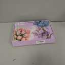 400 Pcs Pipe Cleaners Craft,4 Assorted Colors Pipe Cleaners Bulk, Chenille Stems for DIY Flower Making Kit with Floral Wires, Gardening Tape,Stamen& Ribbon (Blue)