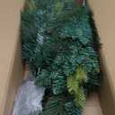 2 Pack 3.5 FT Artificial PE Fraser Fir Christmas Entrance Tree with 50 Multi Color Change Light 8 Mode Remote Control Realistic-Feel Xmas Tree Decor Battery Operated for Porch Front Door Home