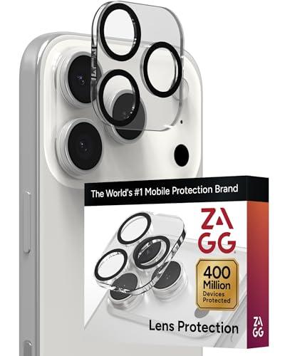 ZAGG Glass Elite iPhone Camera Lens Protector for iPhone 17 Pro Max / 17 Pro - Camera Frame, Maximum Impact & Scratch Protection, Anti-Reflective Technology, Smudge-Resistant, Precise Fit