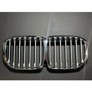 2019-2022 BMW X7 G07 OEM Chrome w/ Matte Silver Front Grille OEM 24548958094566