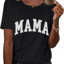 Kistore Womens Crew Neck Short Sleeve Tops Dressy Casual Blouses Summer Shirts S-3XL (Black, S)