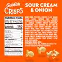 9 x Goldfish Crisps Sour Cream & Onion Baked Chip Crackers, 4.8 Oz Bag