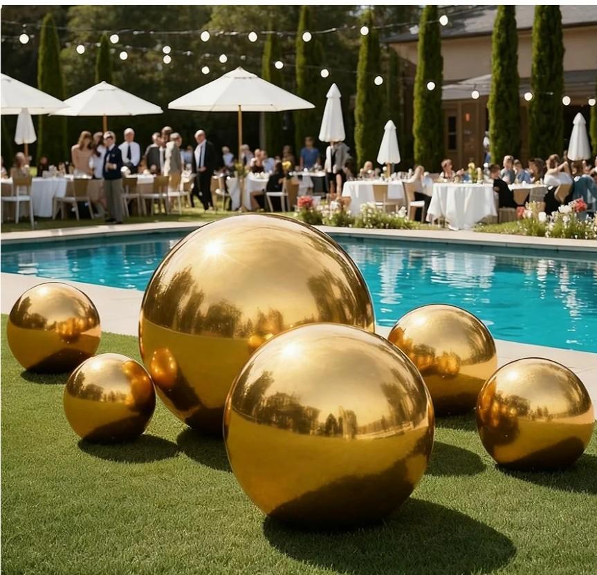 Inflatable Mirror Ball Set, 6PCS Airtight Big Shiny Balls Large Hanging & Standing Inflatable Disco Ball with 1200W Electric Pump for Party, Wedding, Pool, Events Inflatable Mirror Ball Set, 6PCS Airtight Big Shiny Balls Large Hanging & Standing Inflatable Disco Ball with 1200W Electric Pump for Party, Wedding, Pool, Events