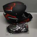 XINGSILUC Youth Kids Motocross Helmet, Adult ATV Dirt Bike Helmet with Goggles Gloves & Mask Quick, Full Face Motorcycle Helmet with Quick Release Buckle DOT Certified Size L