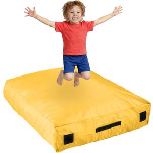 SaferBounce Crash Pad for Kids Sensory | Big 5Ft x 5Ft Or 3Ft x 4Ft | Autism Sensory Crash Mat for Jumping & Play | Crashpad | Soft Foam Landing Pad for Kids | Giant Pillow Mat | Climbing & Gymnastics, Small