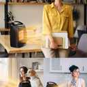 GiveBest Portable Electric Space Heater, 1500W/750W Ceramic Heater with Thermostat, Heat Up 200 Square Feet in Minutes, Safe and Quiet for Office Room Desk Indoor Use