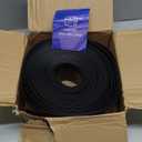 Flexible Baseboard Molding Trim 4 Inch Self-Adhesive Vinyl Wall Base Peel and Stick Cove Base Rubber Wall Baseboard Moulding Trim (60Ft, Black)