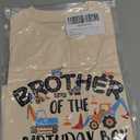 UNICOMIDEA 3T Birthday T-Shirt for Boy Graphic Boys' Tee Shirt Front Construction Excavator Back Alphabet Print Cotton Short Sleeve Size 3 Kids Summer Tops 3 Years Toddler Boy Blue Clothes