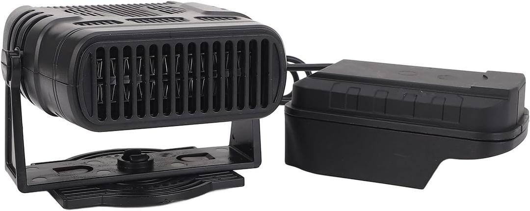 Portable Cordless Space Heater with Dual USB Charging 2 Heat Settings for Office Desk (Not Included Battery)