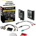 Scosche CR0714DDCS Double DIN Radio Install Dash Kit Compatible with Select 2007-19 Chrysler, Dodge or Jeep Vehicles - Complete Car Stereo Installation Kit - See Fit Guide in Images to Verify Vehicle