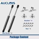 C1615046 ML31-20 7.5 inch 20lb/89N Gas Strut Shock Spring Lift Support for Sentry Safe Replacement Parts RV Camper Overhead Cabinet Lid Sentrysafe Door Tool Box, C16-15045, Set of 2 by AUCLIDIS
