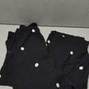 calbatic Women Polka Dot 2 Piece Outfits Strapless Tube Top High Waist Wide Leg Pants Summer Casual Lounge Sets, Large