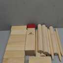 ApudArmis Kubb Yard Game Set, Viking Chess Outdoor Clash Toss Yard Game with Carrying Case - Rubber Wooden Backyard Lawn Games Set for Teenagers Adults Family (Burlywood)