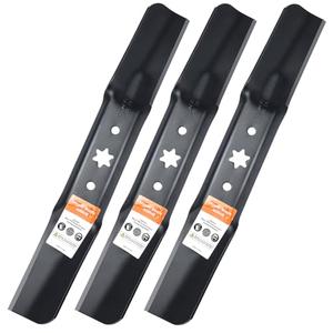 Grasscool ZT1 50 Blades for Cub Cadet 50 inch Mower Replace 942-05052A with 6 Star Shaped Hole Ultima ZT2 Zero Turn Enduro XT1 XT2 LT50 50'' Deck Lawn Tractor Riding Replace 742-05052A (High-Lift)