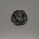 IMISSU Braided Chignon Hair Donut Hairpieces Dancer Scrunchie Claw Hair Bun Updo Wig (Grey)