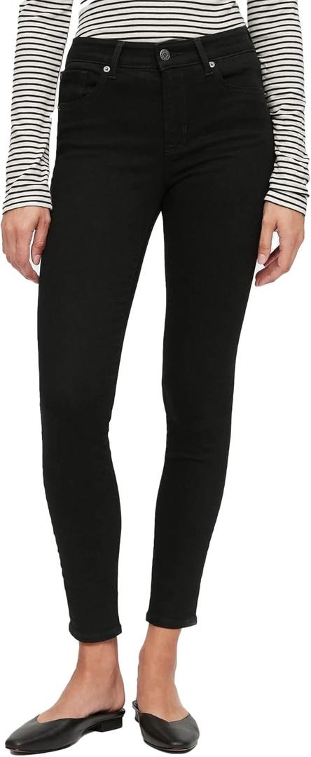 Gap Womens Mid Rise Legging Pant (29 Regular, True Black)
