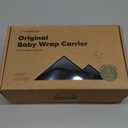 KeaBabies Baby Wrap Carrier - All in 1 Original Baby Carrier Newborn to Toddler Sling, Easy to Wear, Hands Free Bonding, Lightweight, Breathable Infant Wraps (Trendy Black) (One Size (Pack of 1)