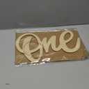 Happy Birthday One Wooden Sign Cutout Letter for 1st Birthday Party Decorations One Photo Prop Door Hanging Wall Decor Display Baby Chair Table Photo Booth Props