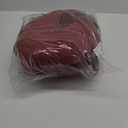 downluxe Bistro Chair Cushions for Patio Furniture, Water-Resistant Round Outdoor Chair Cushions Set of 2 with Non-Slip Ties, 15" x 15", Burgundy