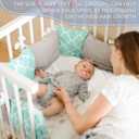 Hosuly 2 Pcs Satin Bassinet Sheet Baby Hair Soft Silk Feeling Sheet Baby Bassinet for Rectangle Cradle Pad Mattress Boys Girls Newborn Infant(Gray and White)