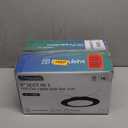 FREELICHT 12 Pack Retrofit LED Recessed Lighting 6 Inch, Selectable 2700K/3000K/4000K/5000K/6000K, Dimmable Flat LED Can Lights, 10W=110W, 1000LM, IC & Damp Rated, ETL & FCC, Black