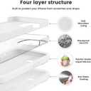 Vooii Compatible with iPhone 15 Case, Upgrade Defender Liquid Silicone, [Enhanced Camera Protection] [Soft Anti-Scratch Microfiber Lining] Shockproof Phone Case for iPhone 15 6.1 inch - White