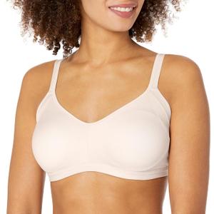 Warner's Women's Plus-Size Simply Perfect Easy Sized No Bulge Wirefree Bra (Large, Rosewater)