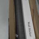 FUKU MON Dark Gray Vinyl/PVC Grasscloth Textured Wallpaper 24" X 394" Fabric Contact Wall Paper Linen Peel and Stick Self Adhesive for Walls Cabinets Bedroom Counter Top Liners Fireplace