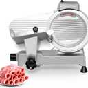 Meat Slicer 10 Inch, 240W Electric Deli Food Slicer 0-13mm Home Use