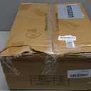 HIGDBFE Dresser with Hanging Rack, 4 Drawers Small Closet for Bedroom, Reversible Fabric Kids Chest of Drawers with Clothes Rack, Tall Storage Tower, Sturdy Frame, White, 44''H