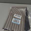 MontVoo -Bath Mat-Non Slip Thin Bathroom Rugs Fit Under Door- Quick Dry Absorbent Faux Suede Surface Grey Bathroom Floor Mats-Shower Rug for in Front of Bathtub Shower Brown Arched 16x24