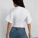 SOLY HUX Women's Basic T-Shirt Crew Neck Short Sleeve Tops Summer Fitted Tee Shirts (M)