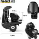 Trailer Lock with Keys Fit 1-7/8 ",2 ",and 2-5/16" Couplers,Universal Accessories for Boat,Vehicles,Trailers and Rv,Heavy-Duty Steel