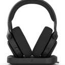Fractal Design Scape Dark - Wireless PC Gaming Headset - Detachable Flip-to-Mute Microphone with Noise Cancellation - Battery Life Up to 40 Hours - Configurable Ambient Lighting - Black