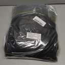 LUSHVIDA 10 Packs Vinyl Tablecloths with Flannel Backing for 4ft Rectangle Folding Table Cloths - Waterproof Plastic Picnic Table Covers with Elastic Corners, 30x48 inch, Black