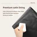 Lightweight Bag Insert, Waterproof Surface and Silky Satin Interior, Fits Geyard Bohme Hobo (Black, With Zipper and Bottle Holder)