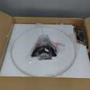 White Pendant Light Fixture, HWH Modern Kitchen Island Light Fixtures 12 Inch, 1-Light Hanging Lighting for Dinning Room Schoolhouse, Black Metal and White Opal Glass Shade, 5HYS89MIL-G BK