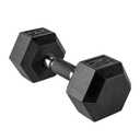CAP 25lb Rubber Coated Hex Dumbbell, Comfort Grip, Free Weights, Single