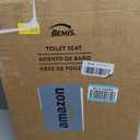 Bemis 7300SLEC Slow Close Toilet Seat, Easy Clean Hinges and Durable Plastic Seat, Made in USA, Elongated, White