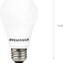 SYLVANIA LED A19 Light Bulb, 60W Equivalent Efficient 8.5W Medium Base, 2700K Soft White, 4 pack