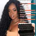 200G 18 Inch Boho Hair for Braiding Deep Wave Bulk Braiding Hair for Boho Braids No Weft Curly Bundles Wet and Wavy Braiding Hair Extensions 2 Bundle Water Wave, Nature Black