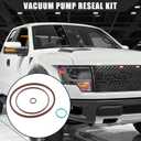 DL3Z-2A572-A/Engine / 3.5L Vacuum Pump Seal Kit for Ford F-150 2013 2015 / Vacuum Pump Gaskets for Lincoln/Elasticity/Fluororubber / 1 Set/Brown