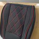 Car Seat Cover Leather Full Set for Toyota Fortuner 2015–2018/CHR C-HR 2016–2023, Universal Non-Slip Waterproof Durable Vehicle Seat Covers (Color : B)