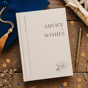 Crtiin Graduation Guest Book Graduation Guest Sign in Book Memory Signature Scrapbook College Graduate Gifts for Advice Wishes 2026 Congratulations Party Favor