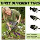 3 pcs Weed Puller Tool Garden Weed Pulling Tool, 2025 New Garden Weed Puller Tools Hand Weeder Tool with Rubber Handle, 4 Teethes Dual Purpose Manual Weeders Tool Weed Pulling Tool for Garden (GGO2)