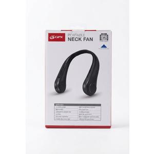 GPX Portable Neck Fan, Bladeless Personal Wearable Fan with 3 Speeds and USB Rechargeable Battery